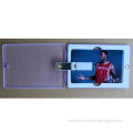 Credit Card-shaped Water-resistant Promotional Gift USB Flash Drive/Logo Can be Printed as Name Card